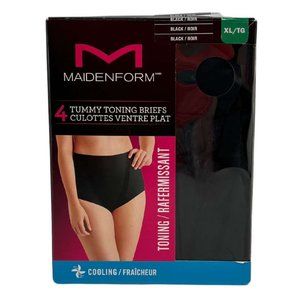 Maidenform | Women's Tummy Toning Briefs | 4 Pairs | Black | Various Sizes